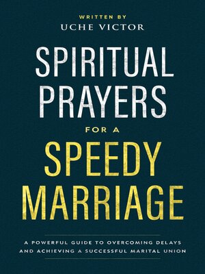 cover image of Spiritual Prayers for a Speedy Marriage